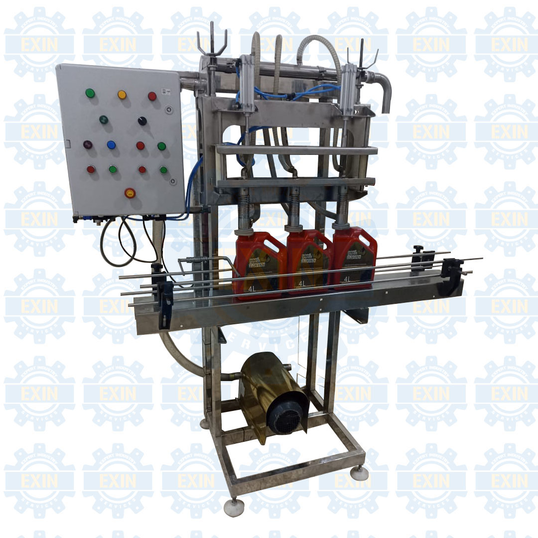 Semi-automatic filling machine, 3 nozzles 